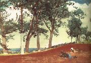 Winslow Homer Houses and trees china oil painting artist